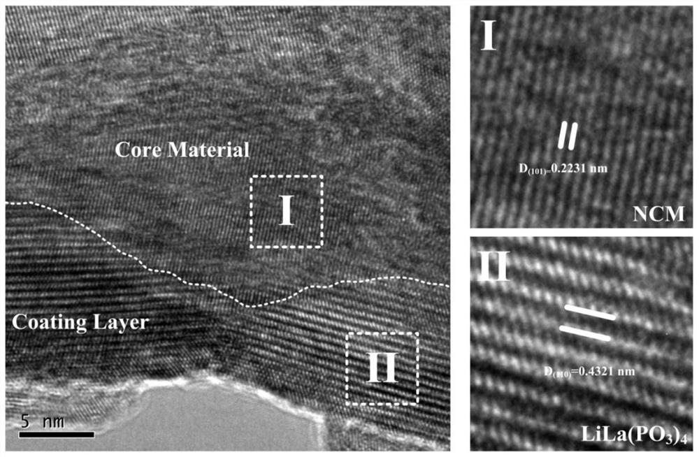 Boron-doped and phosphite-coated nickel-based positive electrode material for lithium ion all-solid-state battery and preparation method of boron-doped and phosphite-coated nickel-based positive electrode material