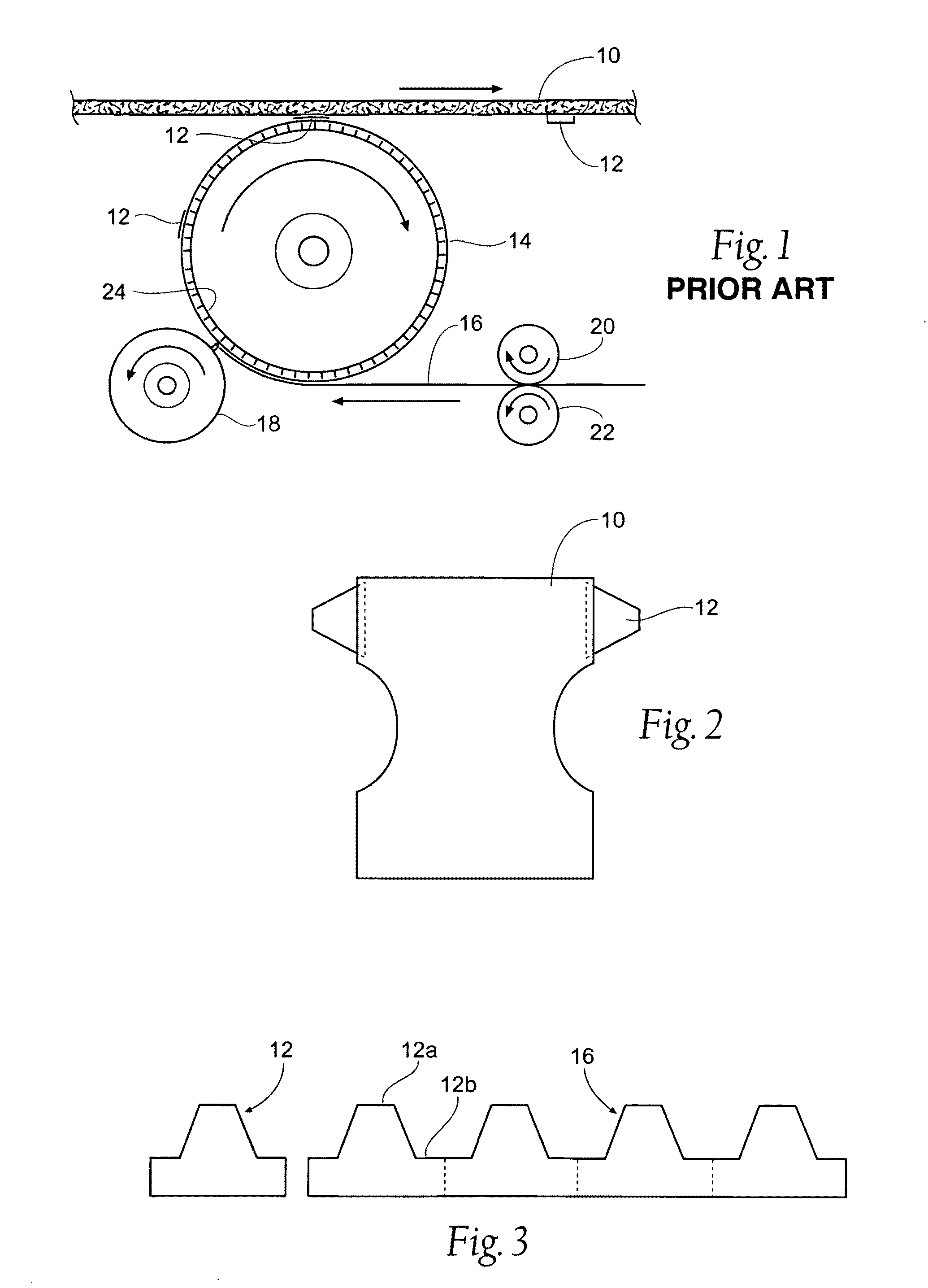 Methods and apparatus for application of nested zero waste ear to traveling web