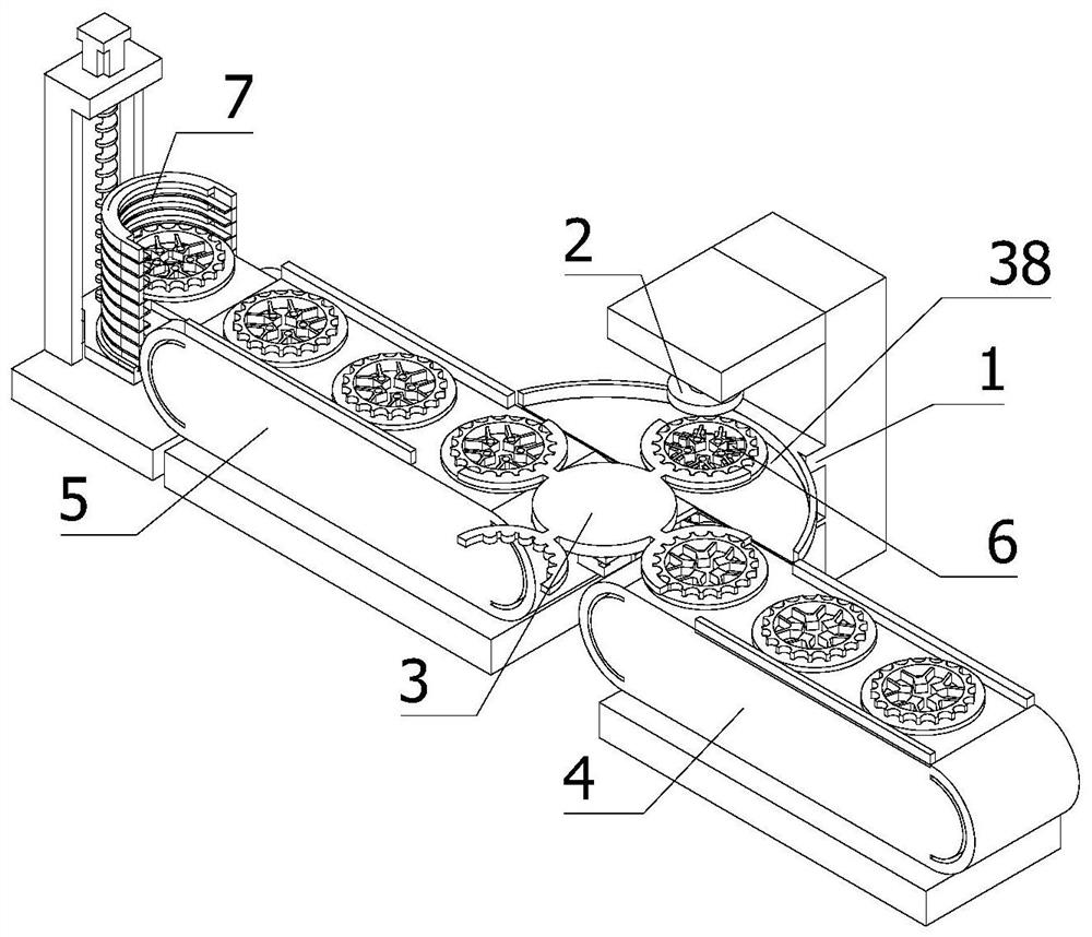 A high-efficiency drilling equipment with special-shaped flywheel automatic loading and unloading