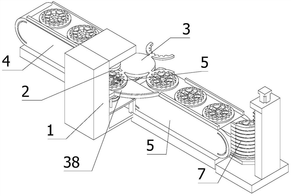 A high-efficiency drilling equipment with special-shaped flywheel automatic loading and unloading