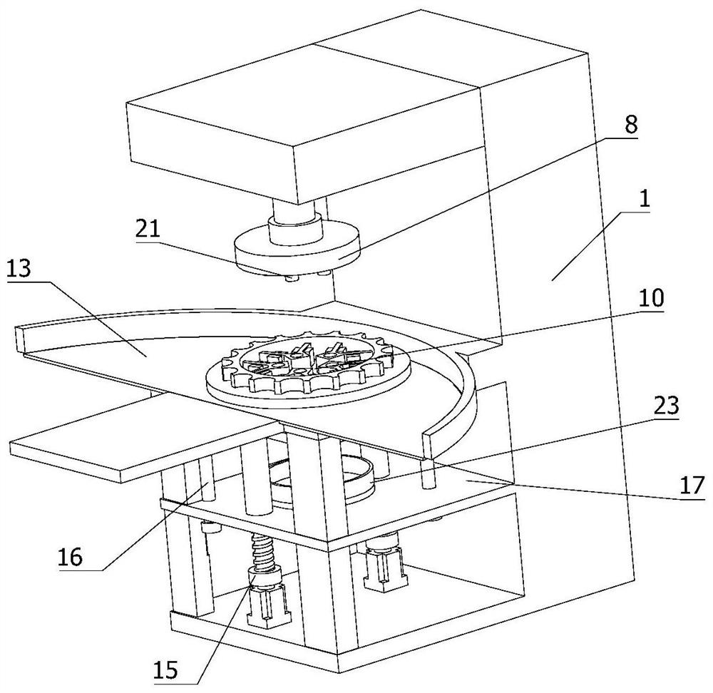 A high-efficiency drilling equipment with special-shaped flywheel automatic loading and unloading