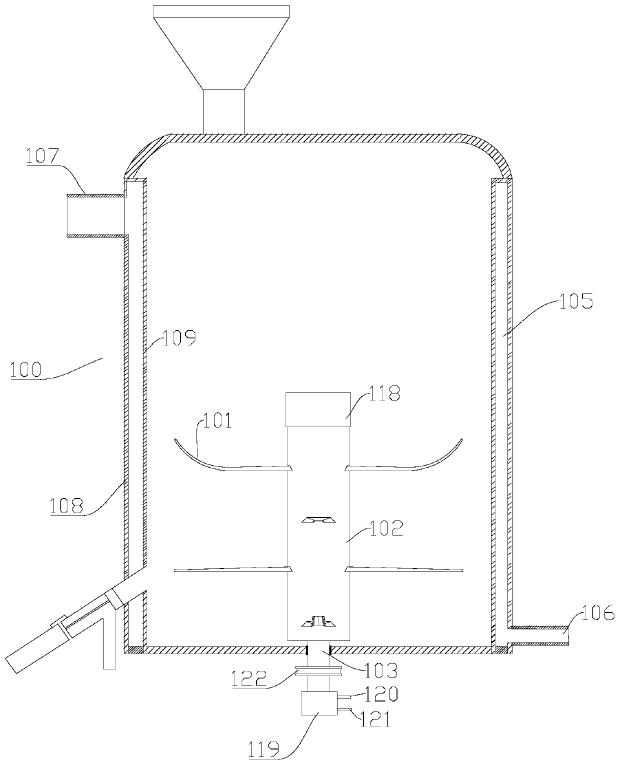 Metal powder paint preparation device