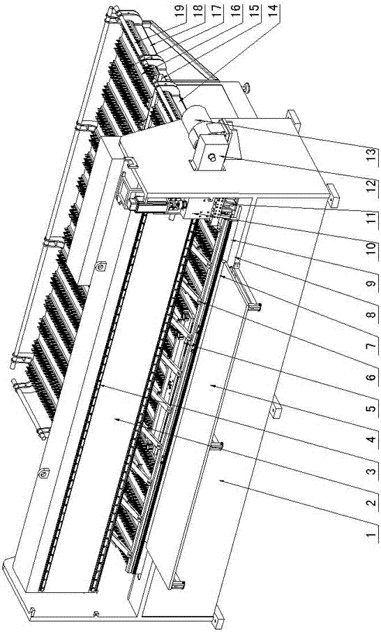 Numerical control grooving machine achieving automatic feeding and steering