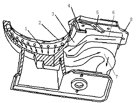 Multichannel water-saving siphon-type pedestal pan