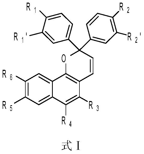 A kind of photochromic composition and application