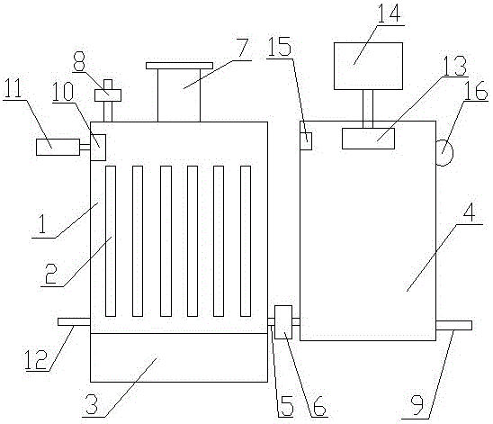 Boiler with water storage device