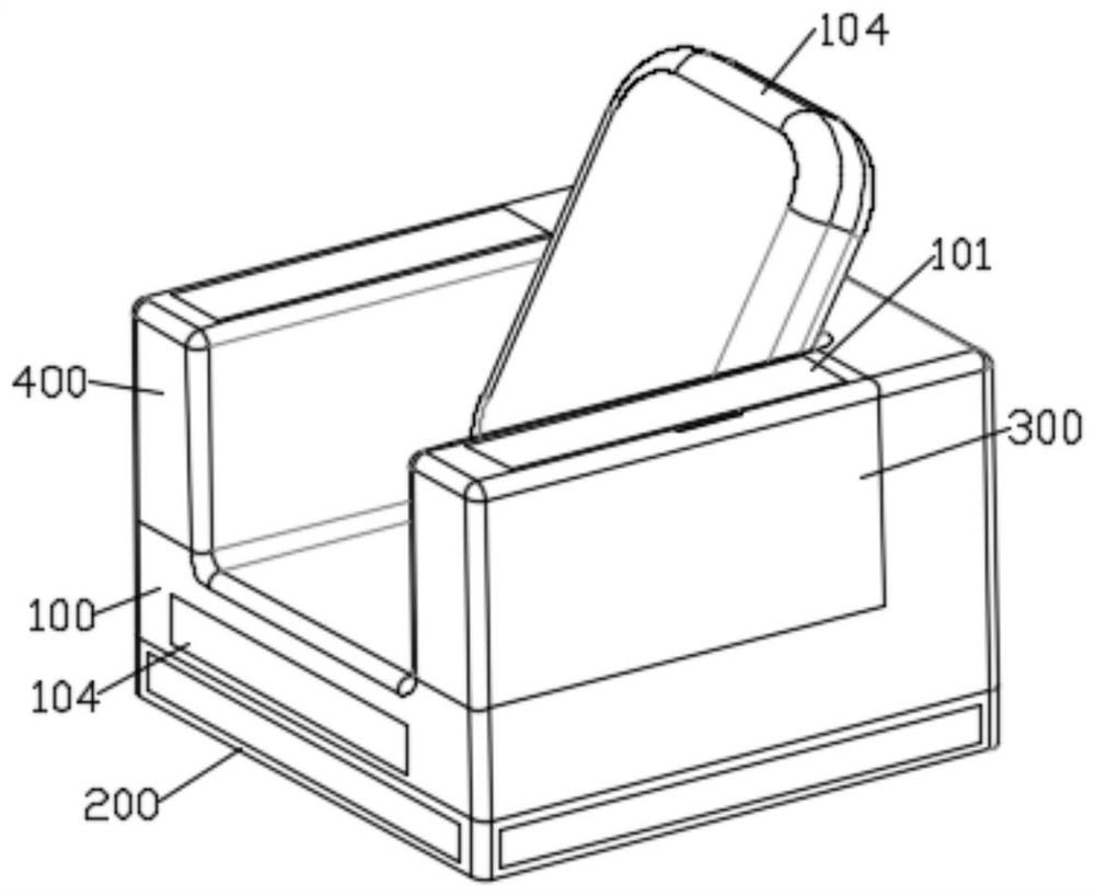 Office and household movable sofa with stretching function