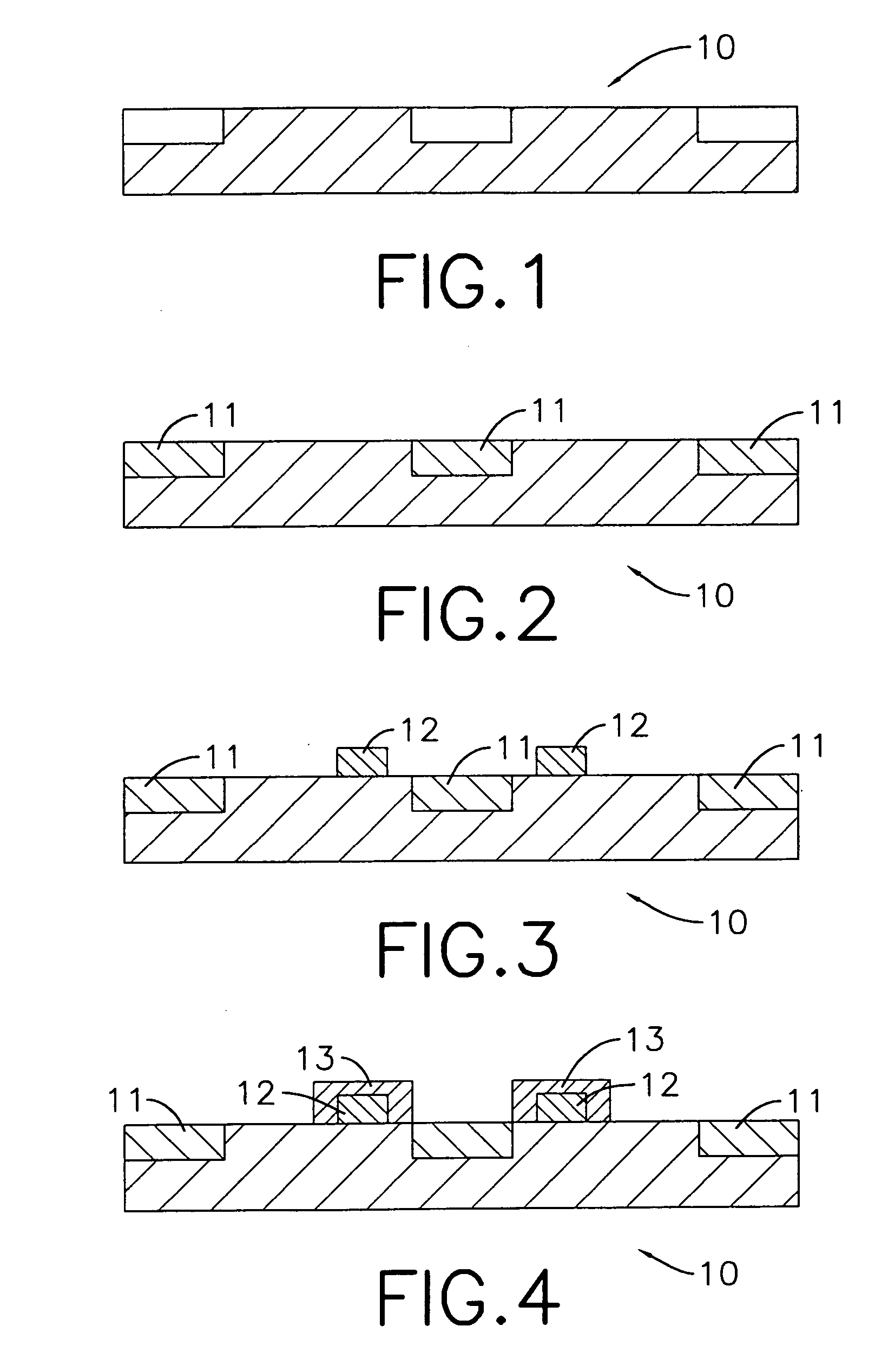 Packaging method for an electronic element