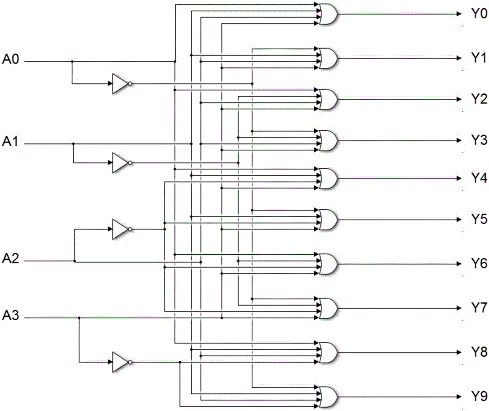 4-10 decoder design method based on strand displacement