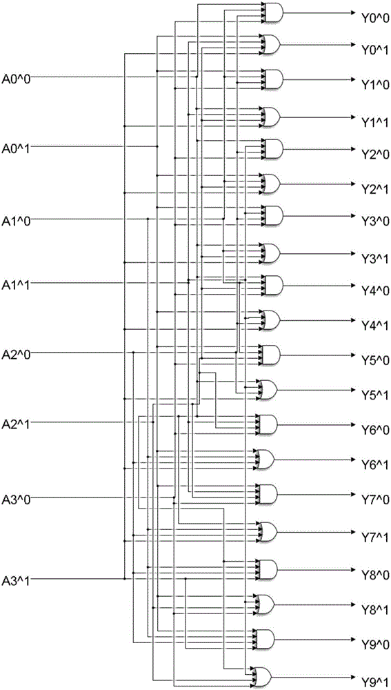 4-10 decoder design method based on strand displacement