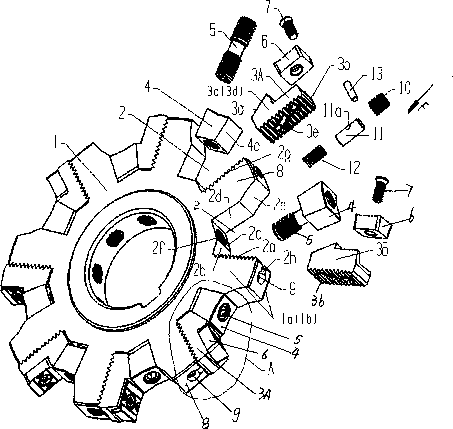 Face and side cutter