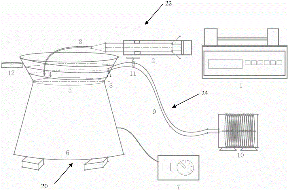 Apparatus and method for preparing liquid droplets present in the gas phase