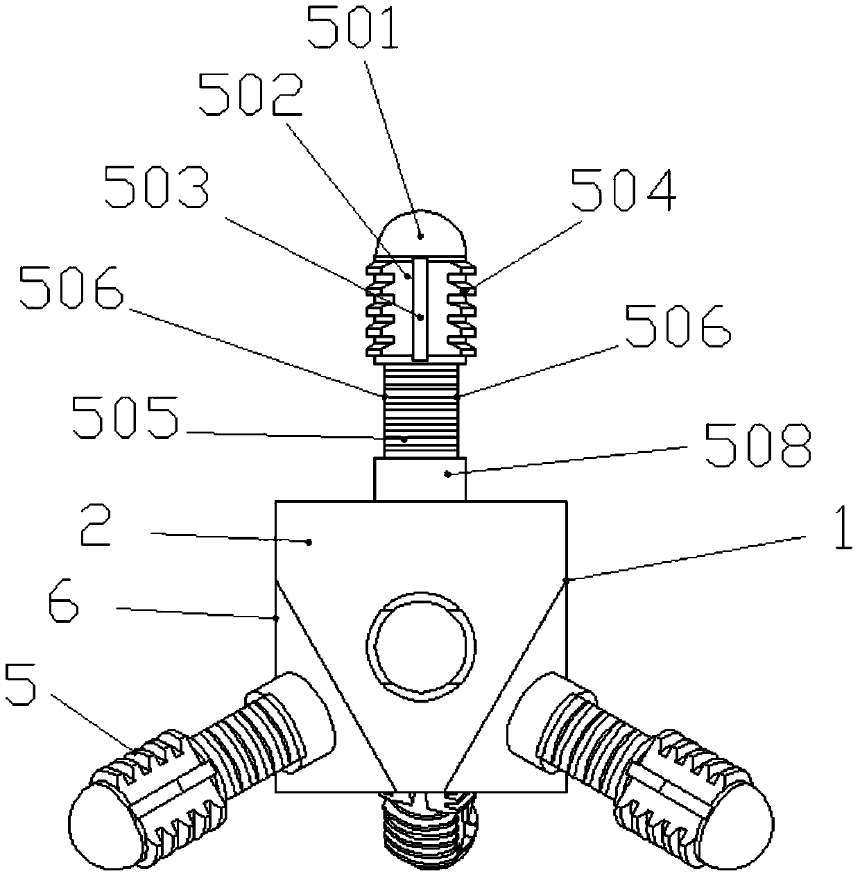Node structural component for disassembling and assembling of corner plug matched with profiled bar