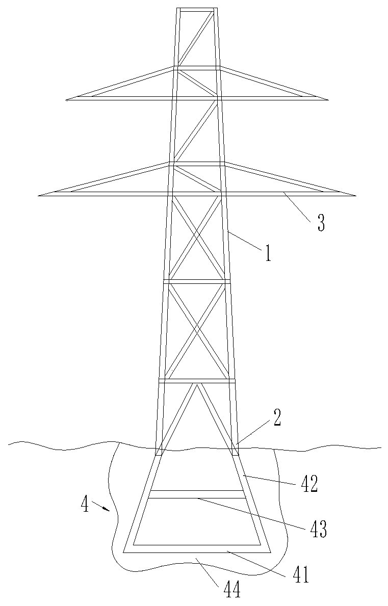 Electric power iron tower