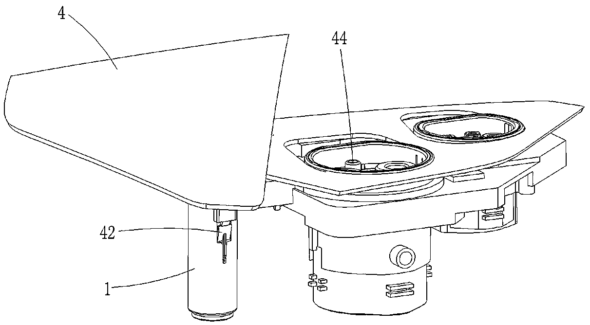 Rotating vehicle charging box cover actuator