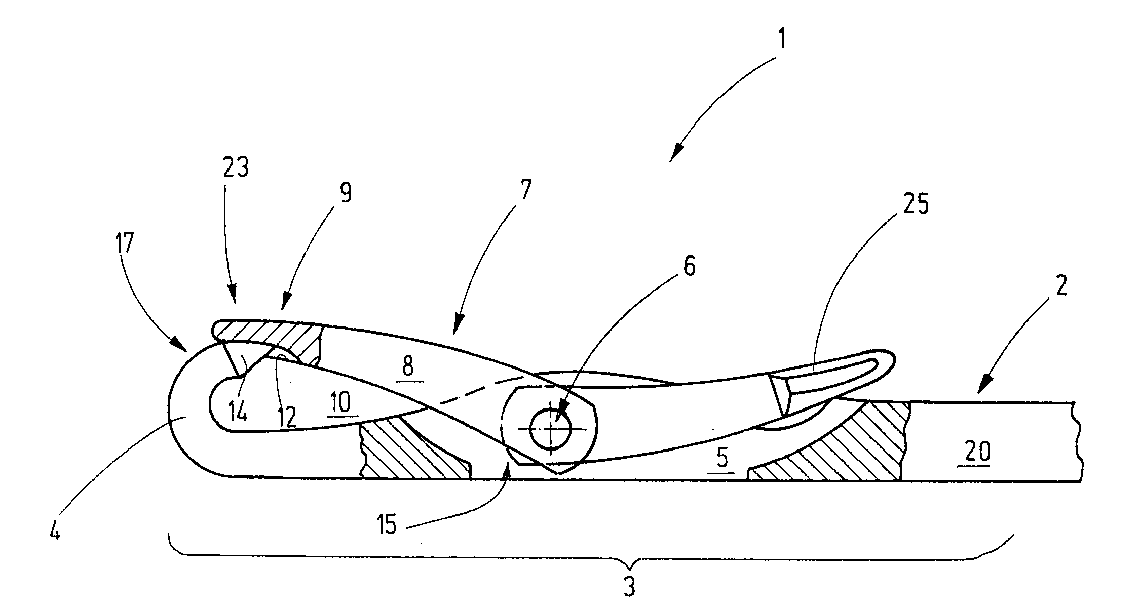 Latch needle for a loop-forming textle