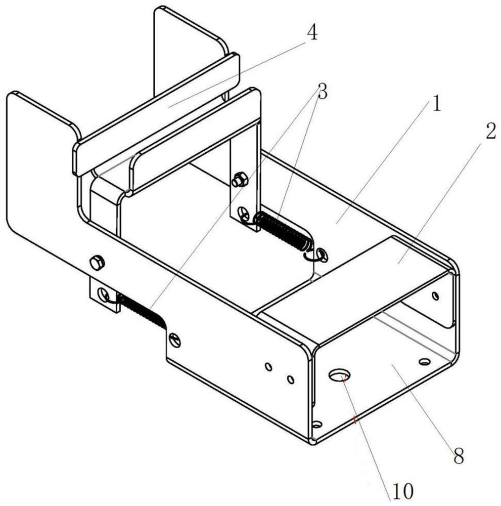 Fixing device of airplane gravity oil gun