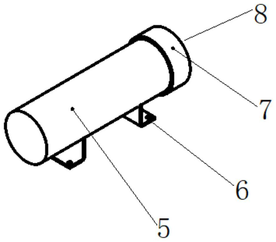 Fixing device of airplane gravity oil gun