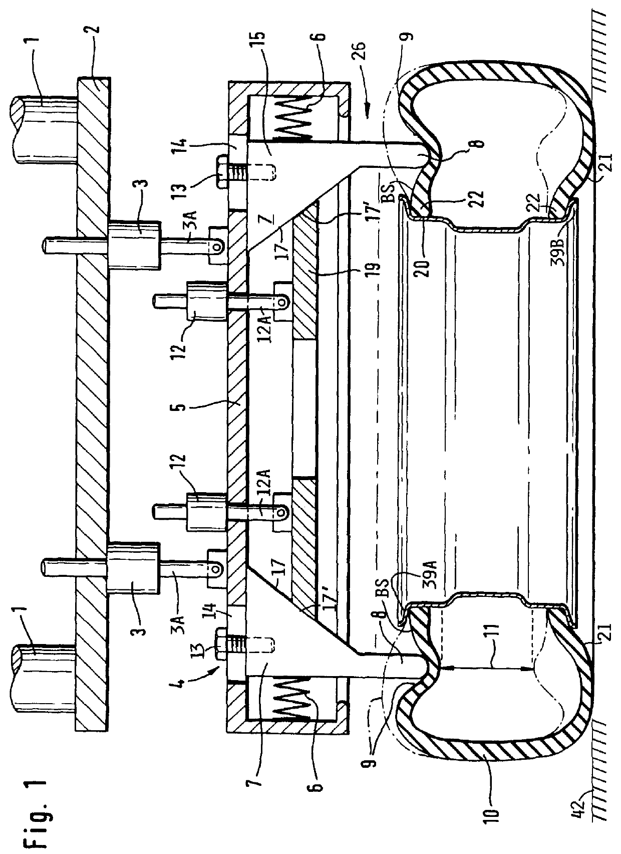 Apparatus for improving the running quality of air tire vehicle wheels