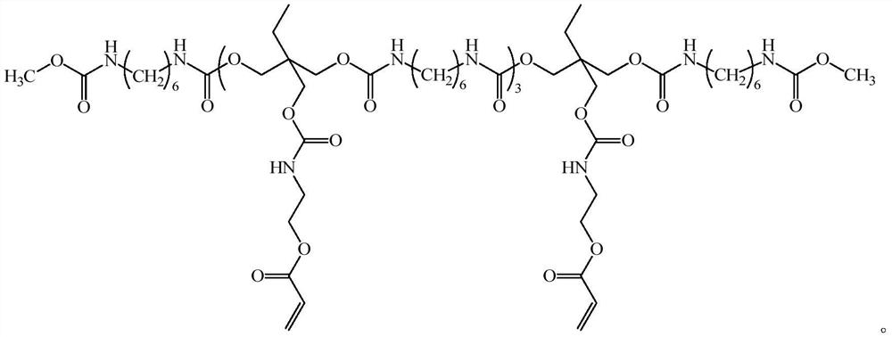 A kind of comb-shaped structure urethane acrylate and preparation method thereof