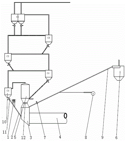 Method and system for drying and incinerating urban household garbage through dry-process rotary kiln