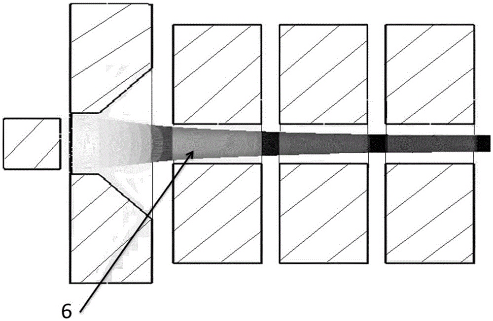 Travelling wave tube electron gun based on cold cathode of carbon nanotube