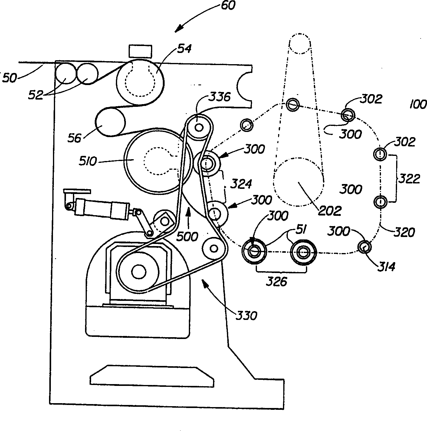 Web rewinder with chop-off and transfer assembly