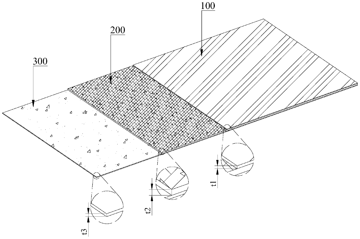 High toughness inorganic composite artificial stone panel and preparation method thereof