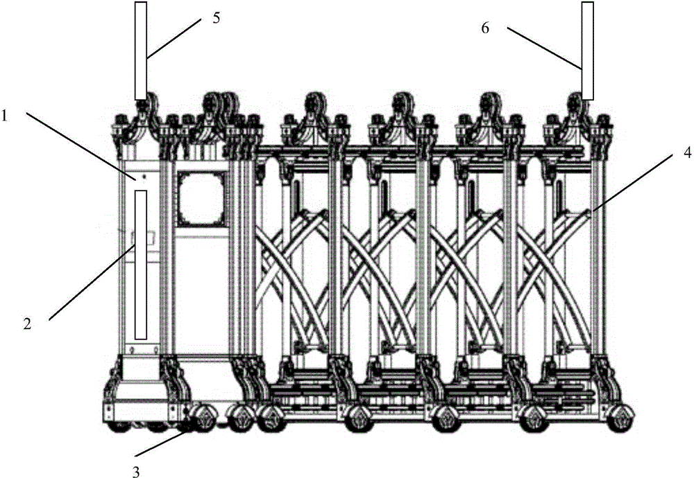 Retractable door with climb-in prevention mechanism