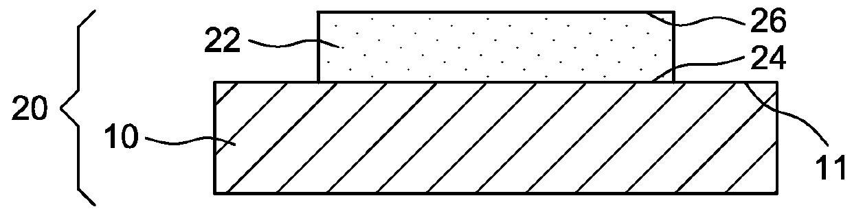 Spin injector device comprising a protection layer at the centre thereof