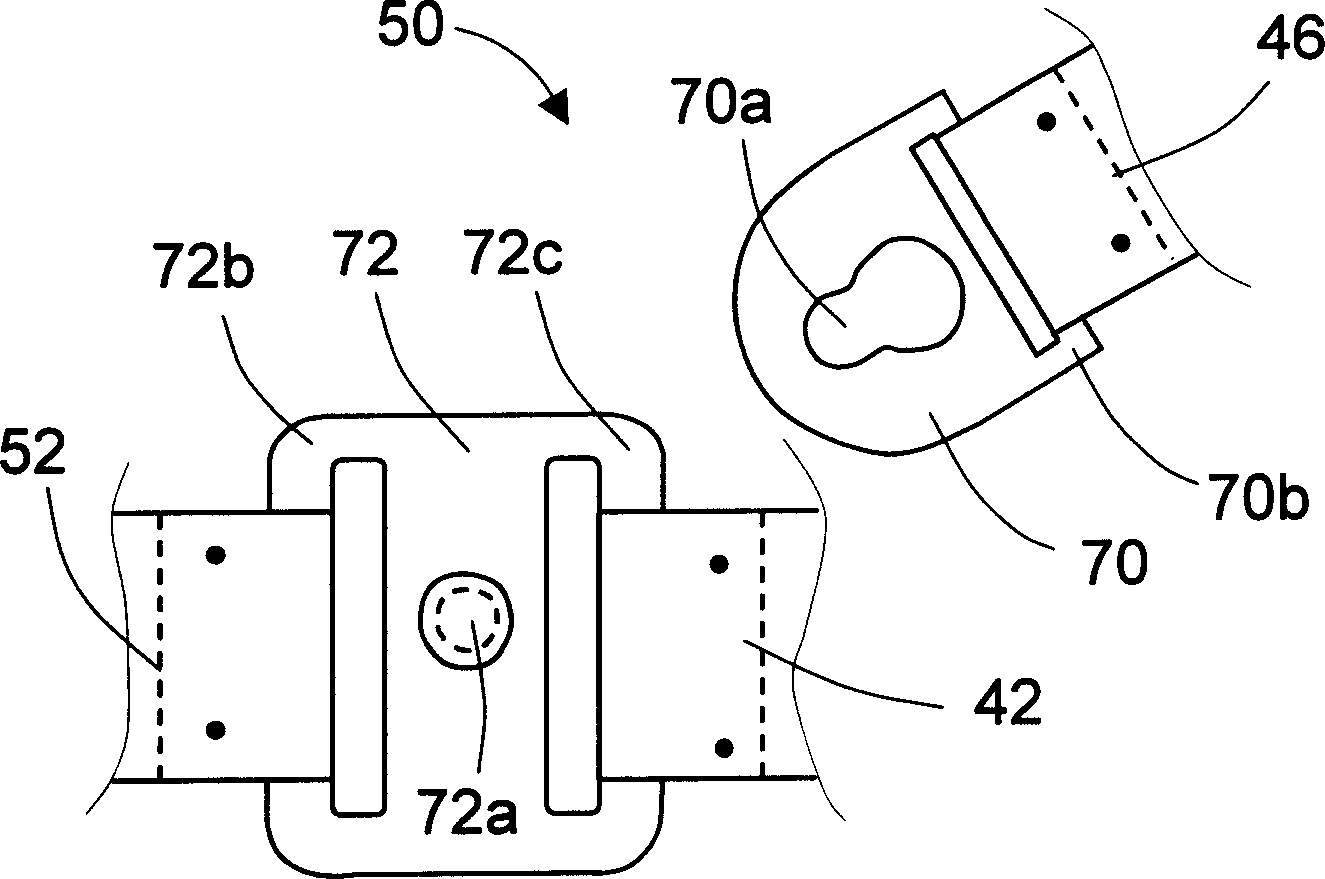 Constraint system of bilateral shoulder belt type car belt