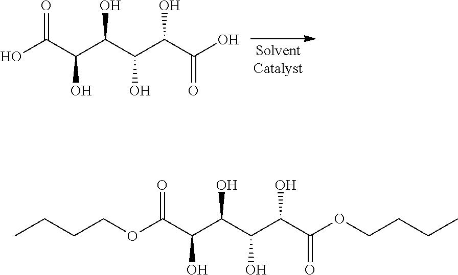 Synthesis and purification of muconic acid ester from aldaric acid esters