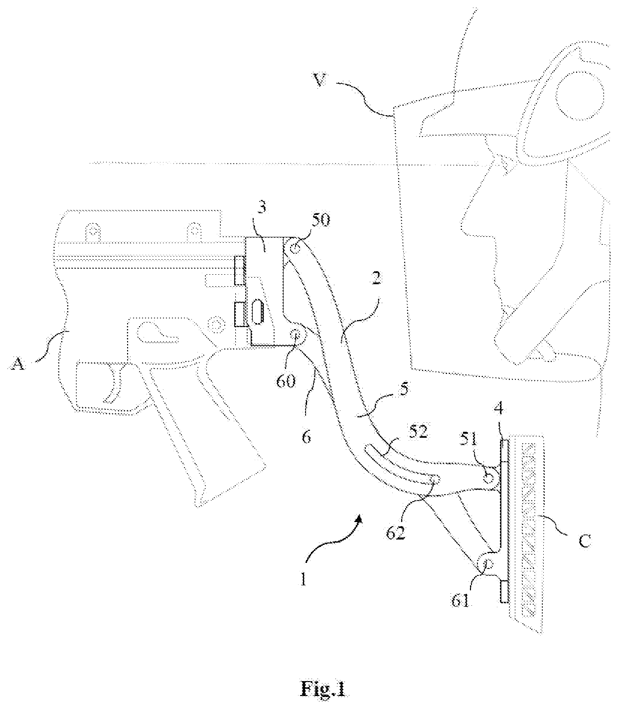 Articulated stock for shoulder-fired weapon