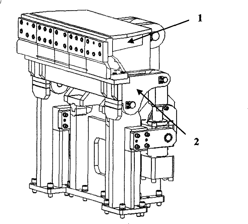 Primary binding and prebinding four-rod linkage binding device