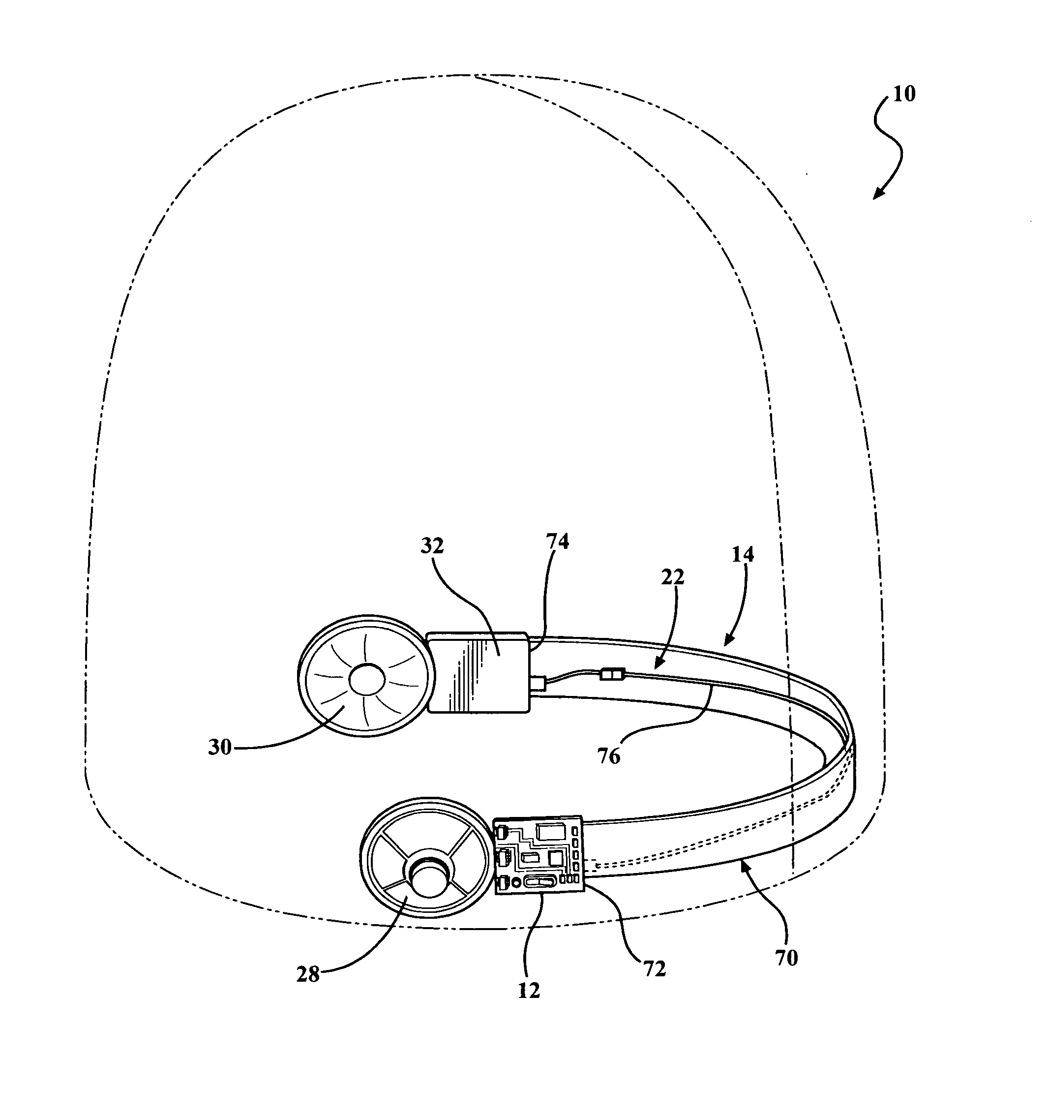 Hat with sound playing device