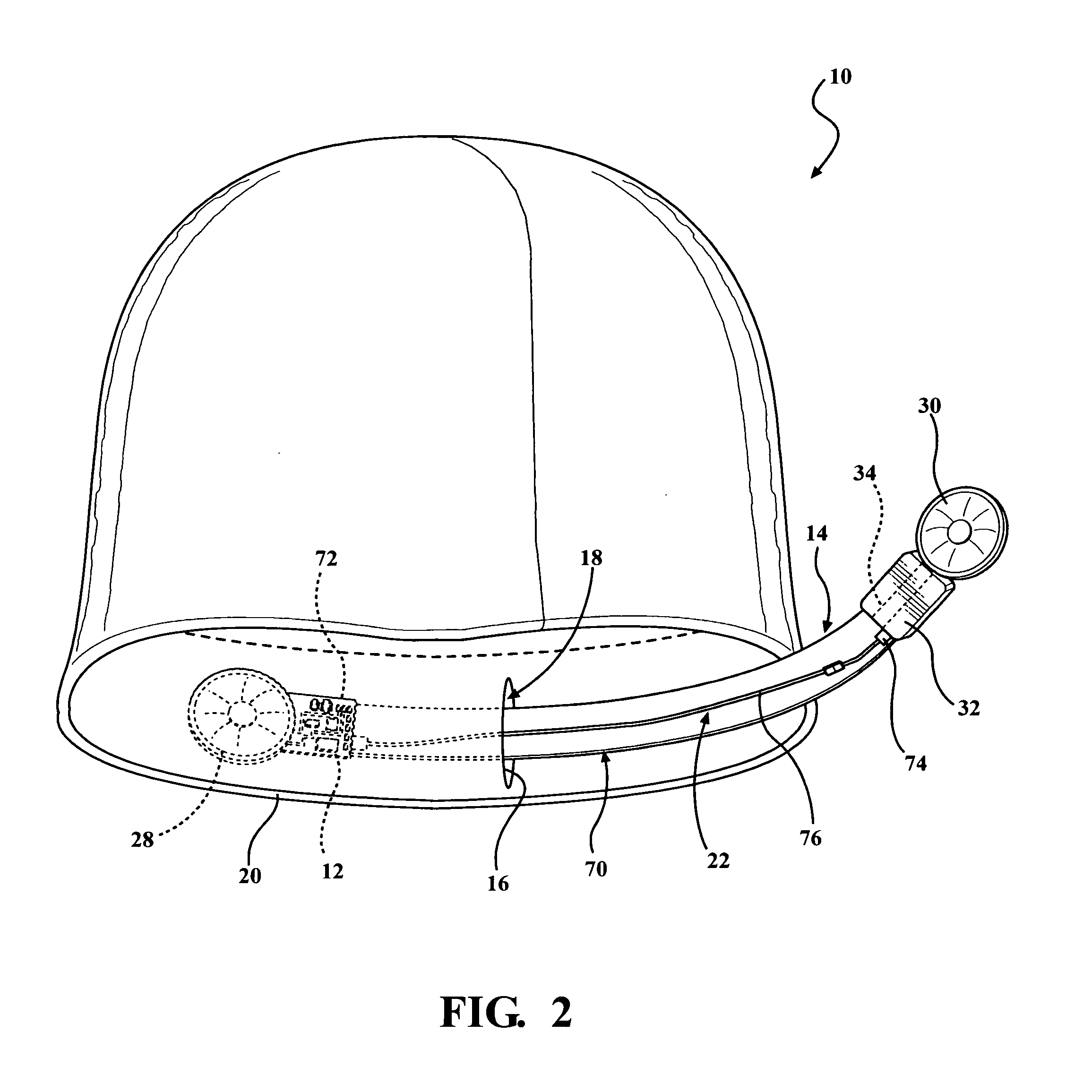 Hat with sound playing device