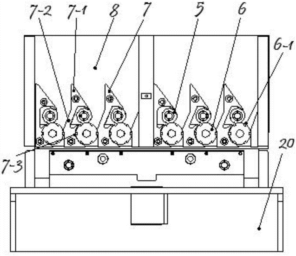 Prod falling and penetrating mechanism of novel and full-automatic stringing machine