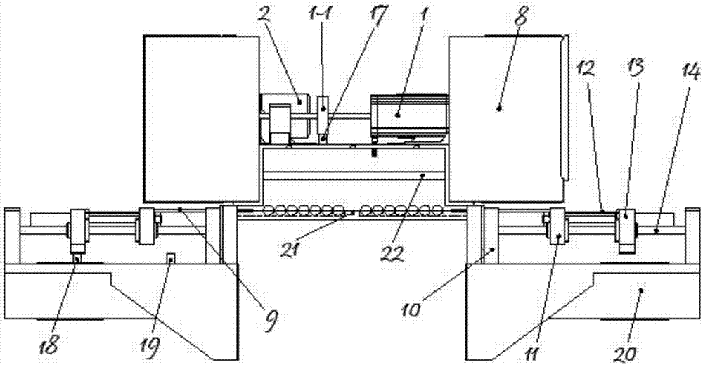 Prod falling and penetrating mechanism of novel and full-automatic stringing machine