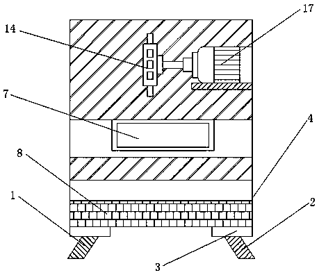 Filtering type grinding device for traditional Chinese medicine production