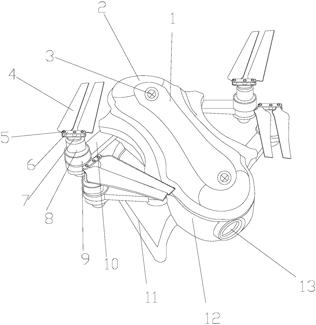 Treatment equipment of photo-sensitive UAV (Unmanned Aerial Vehicle)