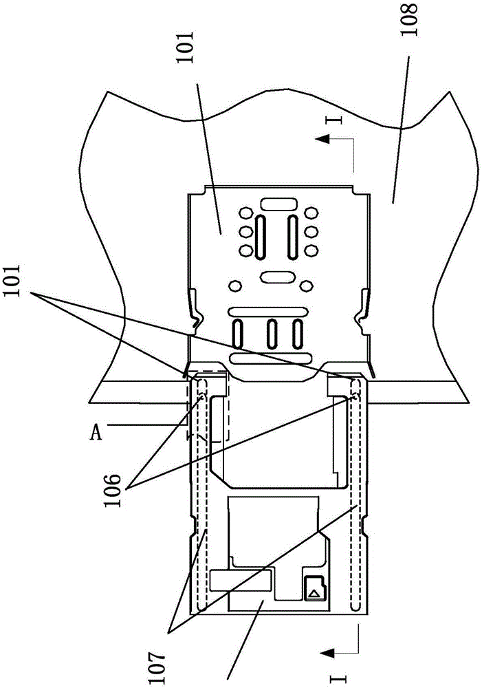 Card combination connection device and electronic equipment