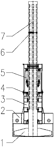 Repeatedly usable hydraulic stepping elevating system