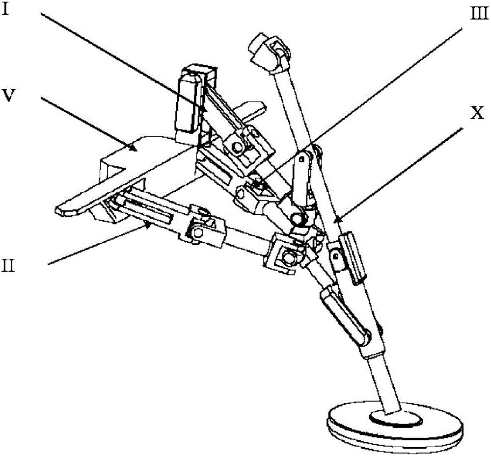 Leg configuration for rotatably driven three-dimensional walking robot