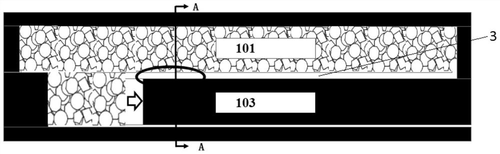 A coal mine rock burst prevention structure and method