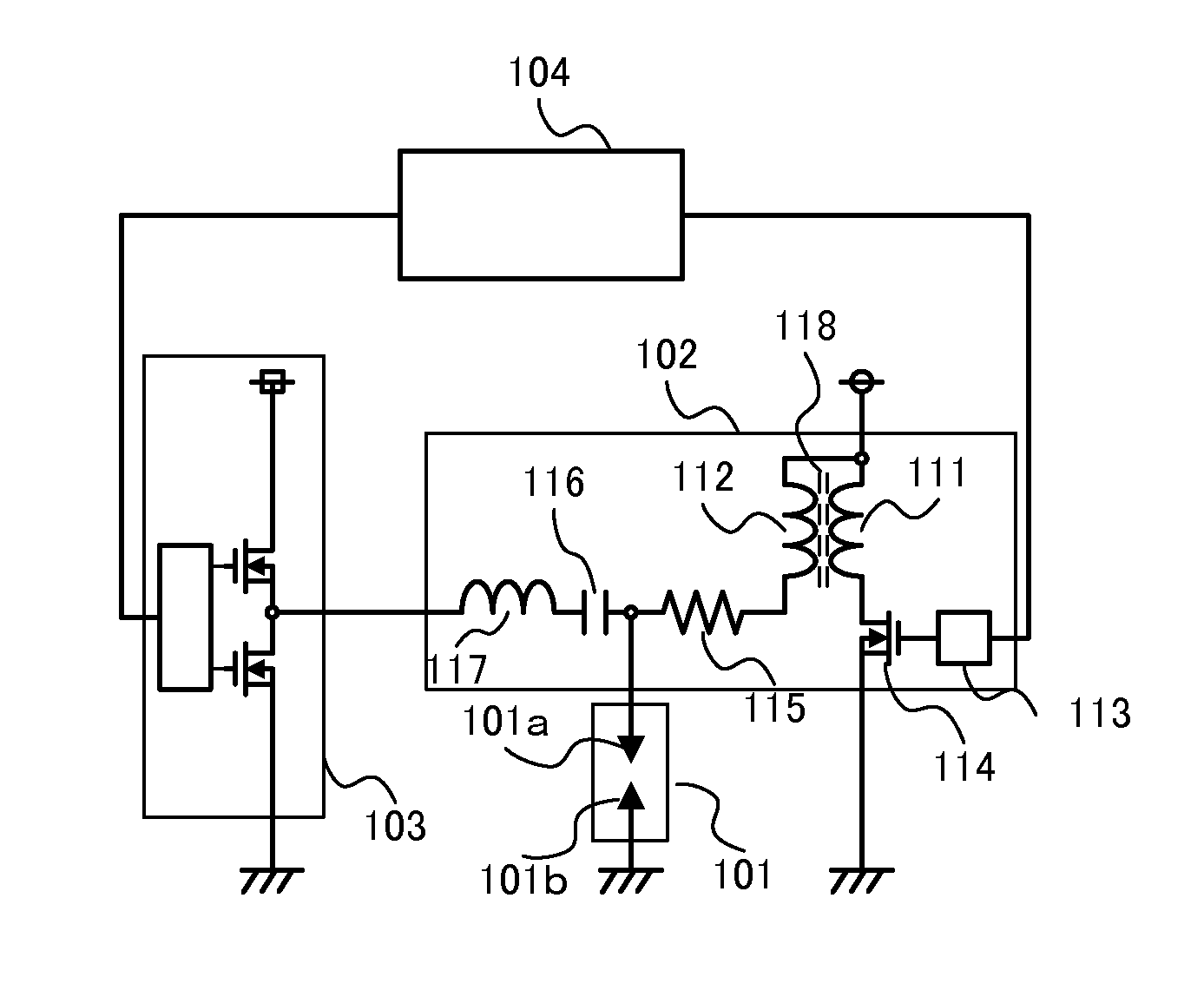 Ignition coil apparatus for high-frequency discharge
