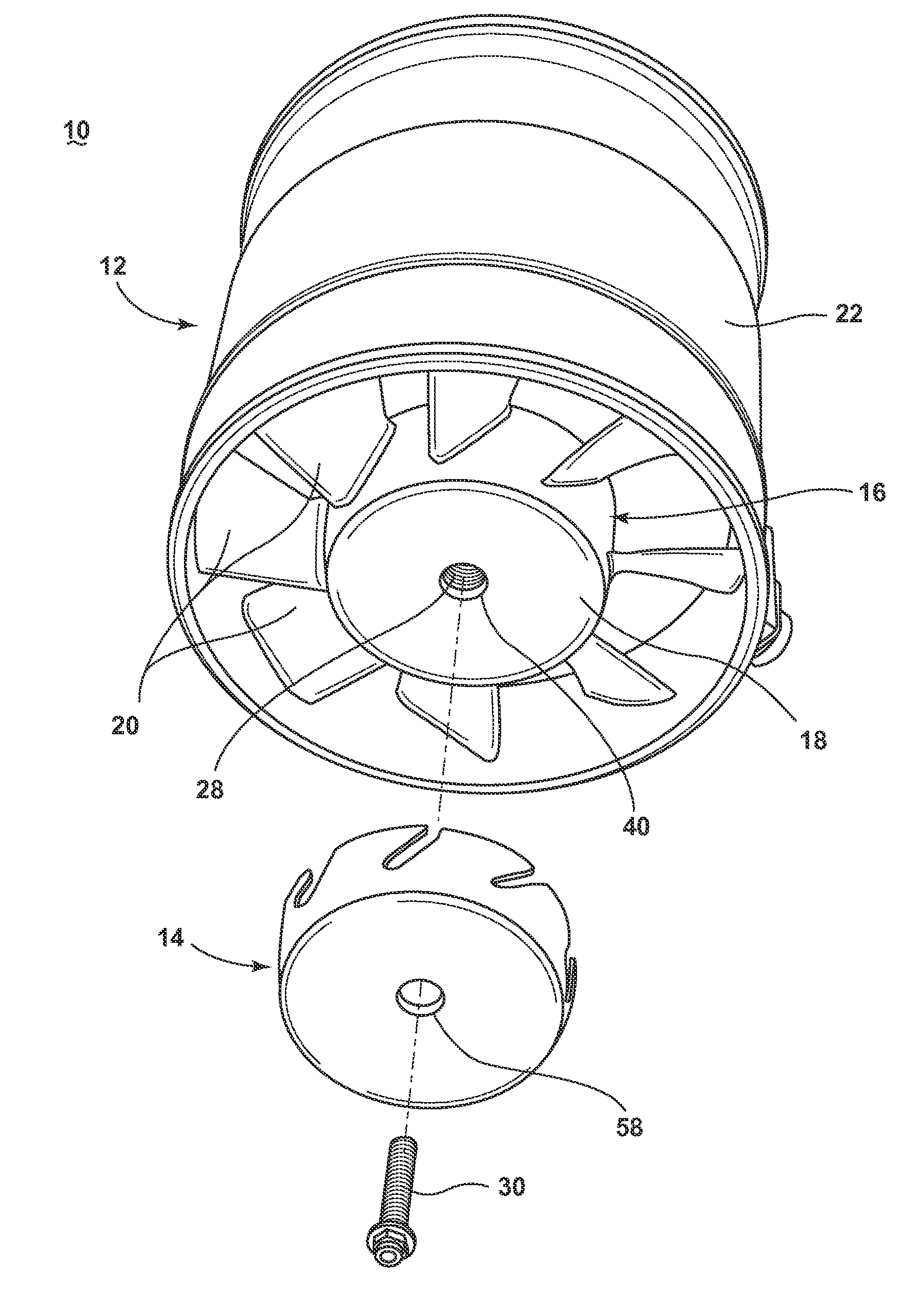 Fan assembly and fan hub cap