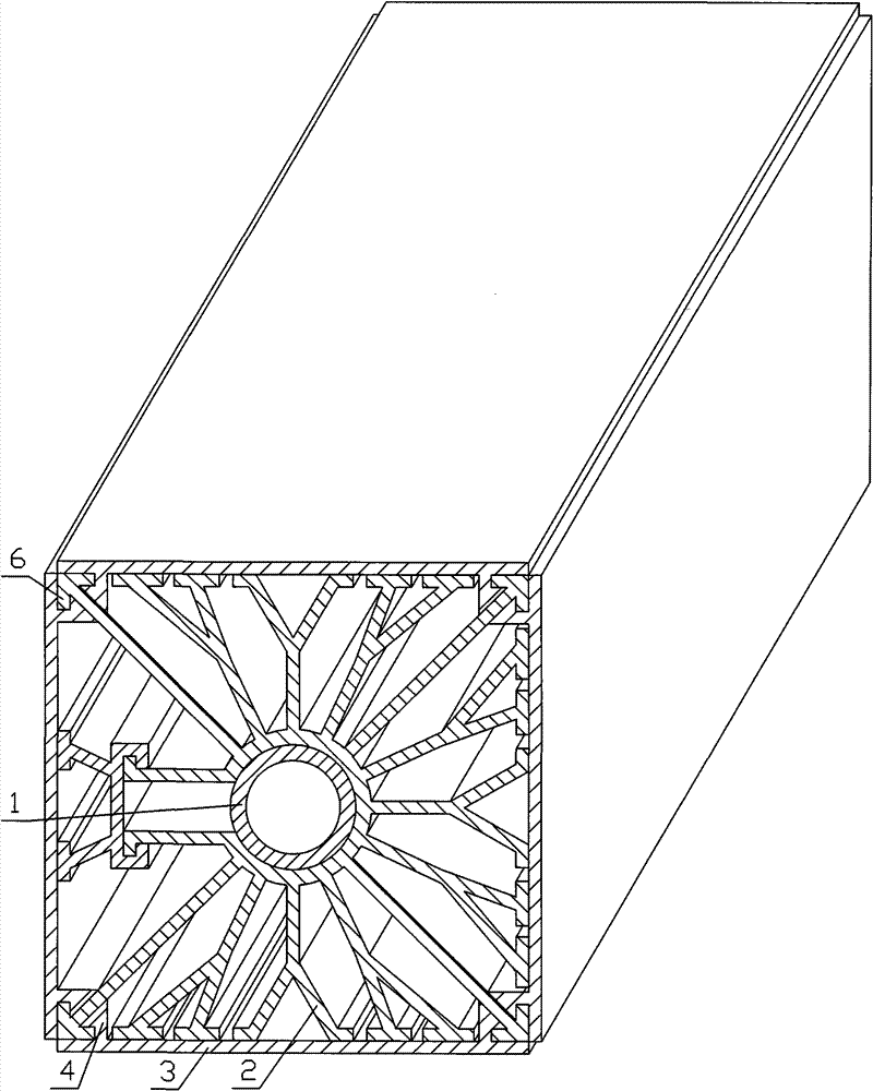 Finned radiator with panels