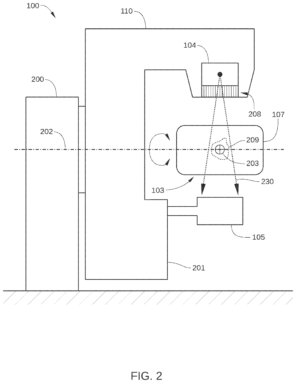 Beam spot tuning in a radiation therapy system