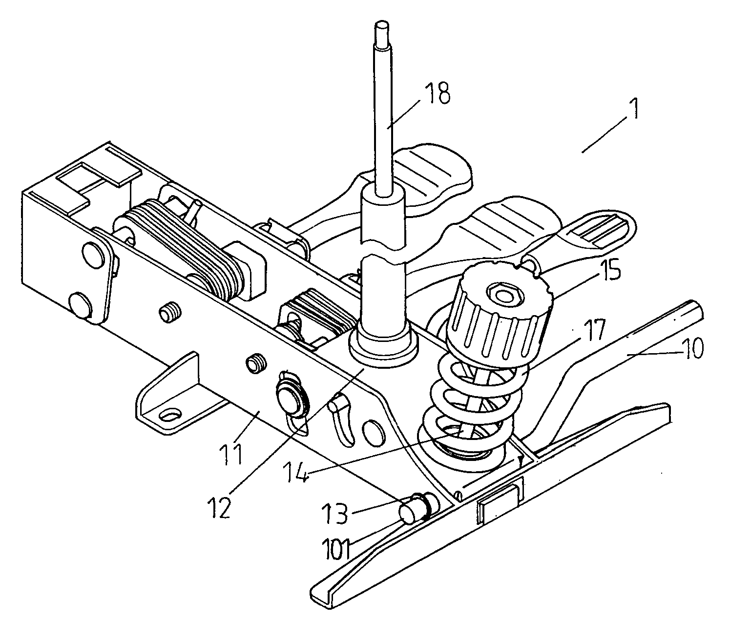 Angle adjusting mechanism for chair