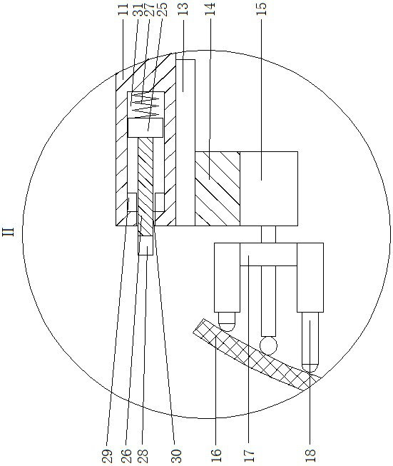 An automatic processing device for gypsum materials used in architectural design